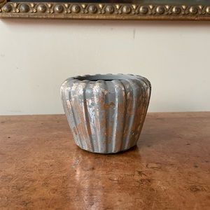 Mini Metallic Ceramic Planter